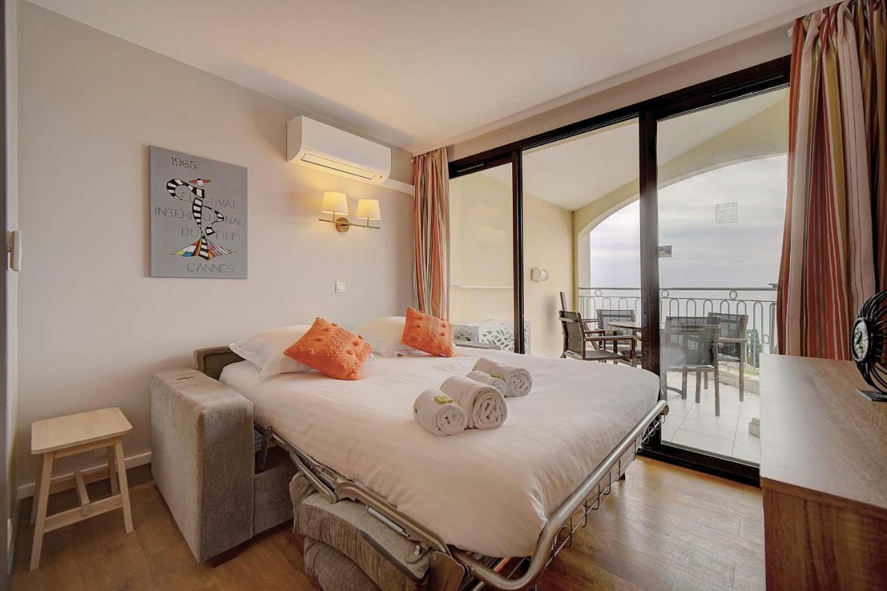 Immogroom - 2 Rooms Sea View - Swimming Pool - Terrace - Parking - Ac Cannes Kültér fotó