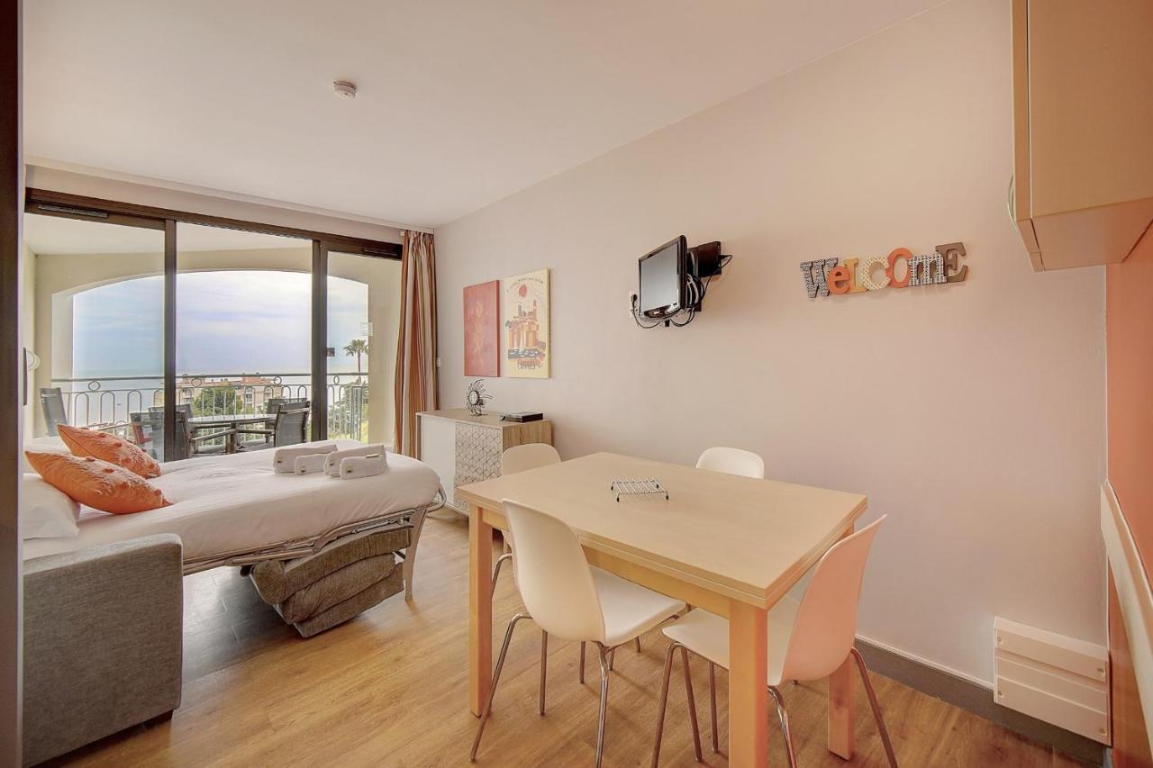 Immogroom - 2 Rooms Sea View - Swimming Pool - Terrace - Parking - Ac Cannes Kültér fotó